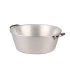 Aluminium basin for grease and jam - 20 litres