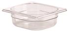 BPA free gastronorm container 1/6 in copolyester. Height 6.5 cm.