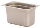 Stainless steel gastronorm container 1/4. Height: 15 cm EN-631