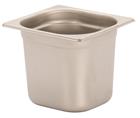 Stainless steel gastronorm container 1/6. Height: 15 cm EN-631