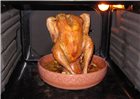 Chicken roaster in refractory earthenware