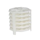 Polypropylene oyster trays stackable by 6