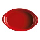Ultimate oval oven dish 41 cm in red ceramic Grand Cru Emile Henry