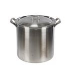 Aluminum cooking pot with square edge and aluminum handles diameter 36 cm