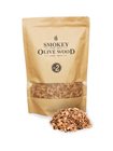 Pack of fine olive chips for smoker and barbecue