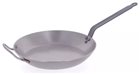 32 cm frying pan in Pro induction steel sheet 3 mm Lyonnaise cut