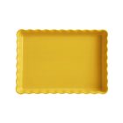 Emile Henry long rectangular pie dish in yellow Provence ceramic