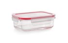 Hermetic and stackable glass storage box 10x15 cm