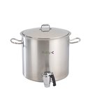 Double wall cooking pot - 18 litres - with tap