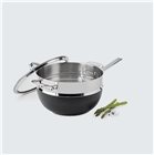 SCANPAN stainless steel steamer 26 cm for Bistro TechnIQ frying pan