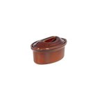 Oval terrine 23 cm exclusive Emile Henry 1.1 liter ceramic brown cinnamon