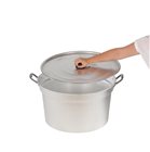 Pot flared 60 cm 53 liters cauldron with aluminum handles with lid