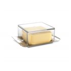 Elegant butter dish 125 g in stainless steel and translucent lid