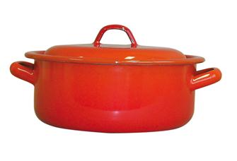 Orange stew pot, diameter 28 cm