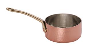 Low saucepan in tin lined copper 7 cm