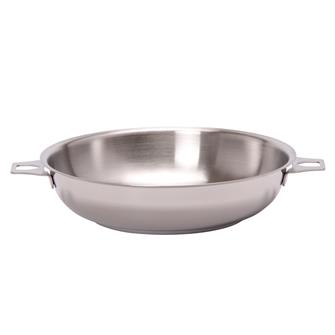 Stainless steel 24 cm frying pan - no handle