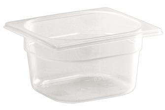 Gastronorm container 1/6 in polypropylene. Height 6,5 cm