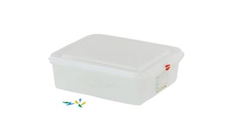 Hermetic plastic box Gastronorm 1/2. Capacity: 6.5 litres, Height: 10 cm