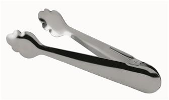 Stainless steel ice cube tongs