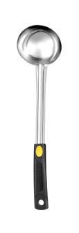 Professional stainless steel ladle with a polypropylene handle