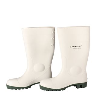 White safety boots in 40 Dunlop for kitchen or laboratory work