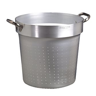 Round 50 cm aluminium strainer for cooking pot
