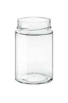 Glass jar 212ml diam 60 mm with capsule with high skirt by 24