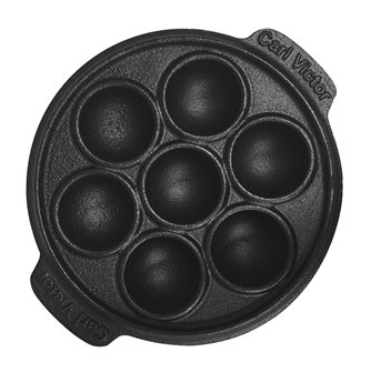 Snail dish 7 compartments in cast iron 16 cm