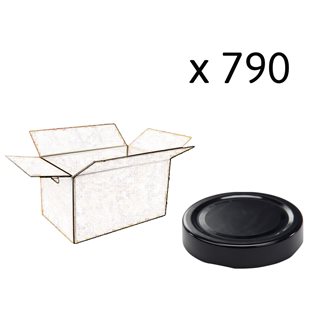 Capsule for High Skirt Jar diam 66 mm black color by 790