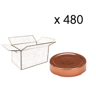 Capsule for High Skirt Jar diam 70 mm copper color by 480