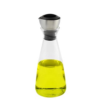 Glass oil / vinegar bottle - height 20 cm