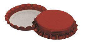 29 mm red crown caps for wine bottles
