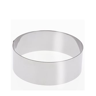 20 cm high stainless steel circle 6 cm for vacherin and other pastries