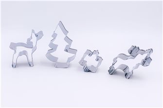 Set of 4 Nordic Christmas Cutters