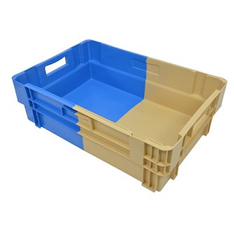 Container with walls and bottom full 34 liters with 2 handles