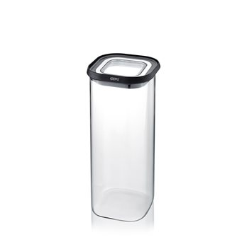 Glass storage box with lid 1.9 liters for airtight bulk
